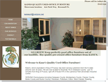 Tablet Screenshot of kanesusedofficefurniture.com